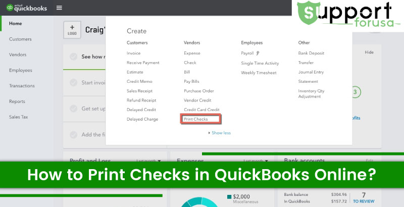 Explore How To Print Checks in QuickBooks Online