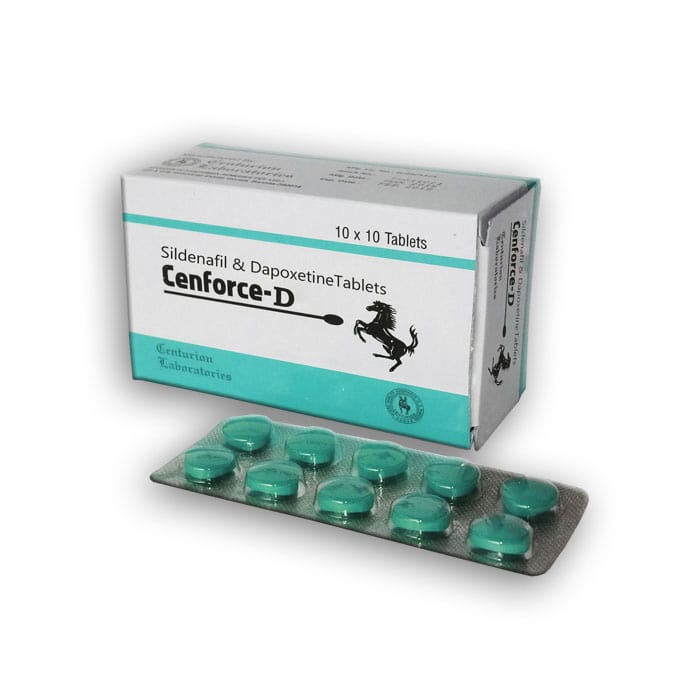 Cenforce D Tablet: Sildenafil 100mg + Dapoxetine 60mg | Just Start $0.90/Pill
