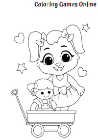 Free Toys and Dolls Coloring Pages printables for kids